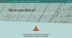 Desktop Screenshot of mynamestats.com